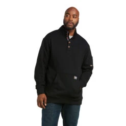 Ariat - Mens Rebar Overtime Fleece Sweater(Ariat Rebar Overtime Fleece Sweater) -Seagear Marine Shop 10037652 front