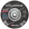 Weiler - 7" X 3/32" Wolverine Type 27 Cutting Wheel, A24R, 5/8"-11 Nut(Weiler 7 X 3 32 Wolverine Type 27 Cutting Wheel A24r 5 8 11 Nut)