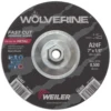 Weiler - 7" X 1/4" Wolverine Type 27 Grinding Wheel, A24R, 5/8"-11 Nut(Weiler 7 X 1 4 Wolverine Type 27 Grinding Wheel A24r 5 8 11 Nut)