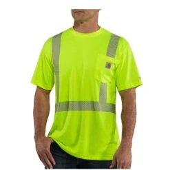 Carhartt - Men's Force High-Visibility Short-Sleeve Class 2 T-Shirt(Carhartt Mens Force High Visibility Short Sleeve Class 2 T Shirt)