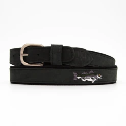 Zep Pro - Black Leather Striper Belt(Zep Pro Black Leather Striper Belt)