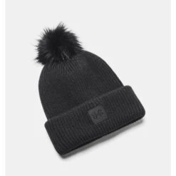 Under Armour - Women's Coldgear Infrared Halftime Ribbed Pom Beanie(Under Armour Womens Coldgear Infrared Halftime Ribbed Pom Beanie)