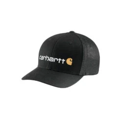 Carhartt - Rugged Flex Fitted Canvas Mesh-Back Logo Graphic Cap(Carhartt Rugged Flex Fitted Canvas Mesh Back Logo Graphic Cap)
