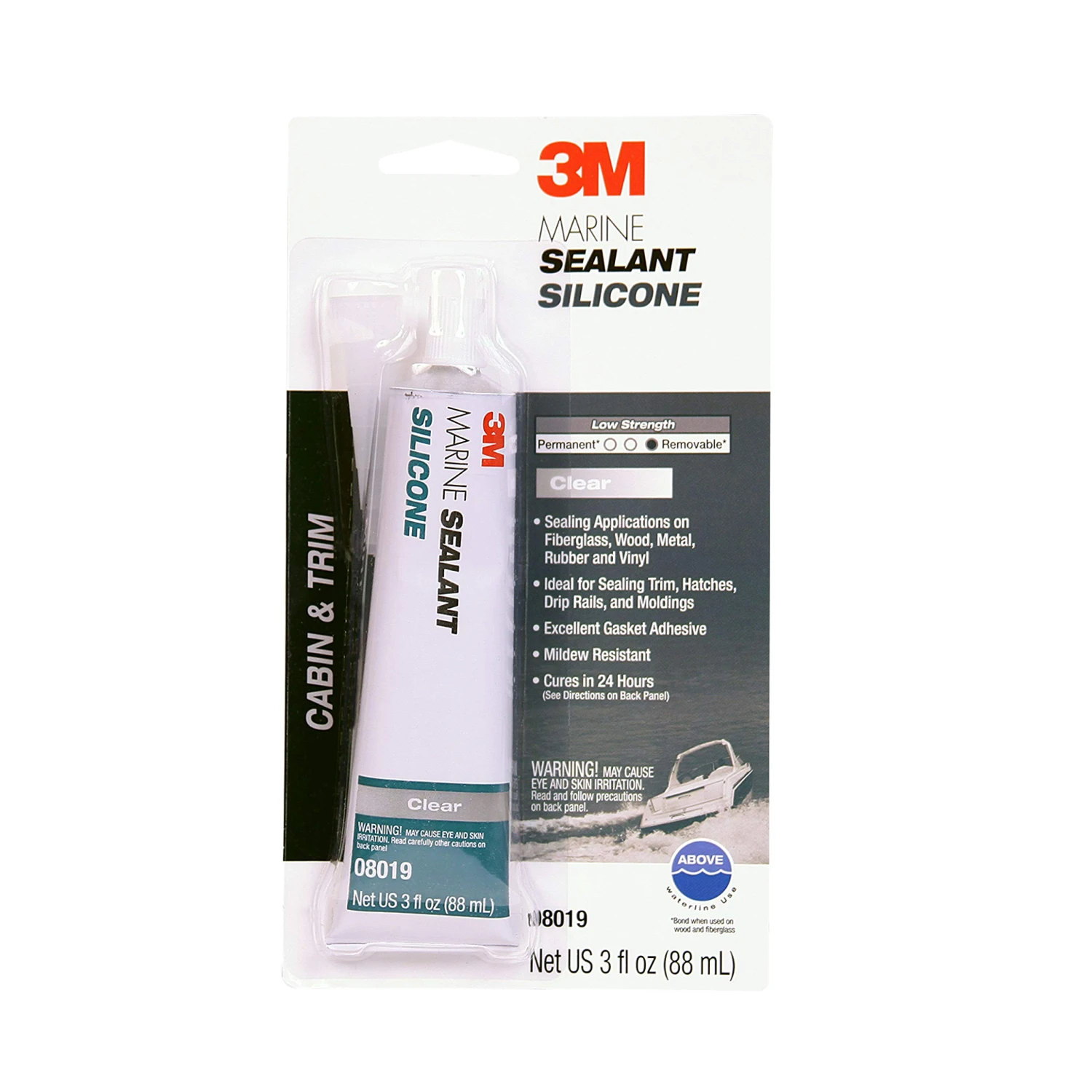 3M - Marine Grade Silicone Sealant 3 oz(3m marine grade silicone sealant 3 oz) 3M - Marine Grade Silicone Sealant 3 Oz(3m Marine Grade Silicone Sealant 3 Oz) -Seagear Marine Shop 45965