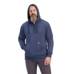 Ariat - Men's Rebar Workman 1/4 Zip Hoodie(Ariat Mens Rebar Workman 1 4 Zip Hoodie) -Seagear Marine Shop 50411