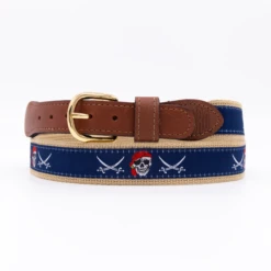 Zep Pro - Navy Ribbon Skull Belt(Zep Pro Navy Ribbon Skull Belt)