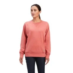 Ariat - Women's Rebar Workman Washed Fleece Sweatshirt(Ariat Womens Rebar Workman Washed Fleece Sweatshirt)
