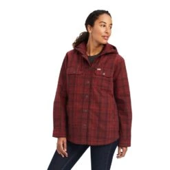 Ariat - Women's Rebar Flannel Shirt Jacket(Ariat Womens Rebar Flannel Shirt Jacket)