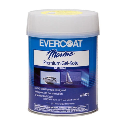 Evercoat - Premium Gel-Kote - Neutral- Quart(Evercoat premium gel kote neutral quart) Evercoat - Premium Gel-Kote - Neutral- Quart(Evercoat Premium Gel Kote Neutral Quart) -Seagear Marine Shop 68041