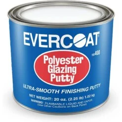 Evercoat - Polyester Glazing Putty For Galv. Steel, Aluminum, Fiberglass 20 Oz(Evercoat Polyester Glazing Putty For Galv Steel Aluminum Fiberglass 20 Oz)