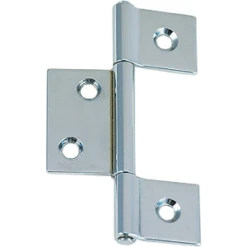Perko - Chrome Plated Non Mortised Hinge - 7/8" X 3-3/8'(Perko Chrome Plated Non Mortised Hinge 7 8 X 3 3 8)