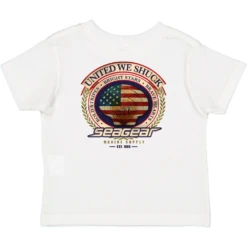 Sea Gear - Kids United We Shuck Short Sleeve(Sea Gear Toddler United We Shuck Short Sleeve) -Seagear Marine Shop BACK 9