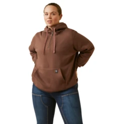 Ariat- Women's Rebar Skill Set 1/2 Zip Hoodie(Womens Sweatshirts Hoodies 1 Rebar) -Seagear Marine Shop F23 WMS WORK 10046779 front plus