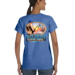 Sea Gear - Ladies Fish Naked Midweight Tee(Sea Gear Ladies Fish Naked Midweight Tee)