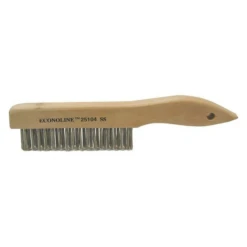 Weiler - Scratch Brush .012 Stainless Steel Fill Shoe Handle 4x16 Rows(Weiler Scratch Brush 012 Stainless Steel Fill Shoe Handle 4x16 Rows)