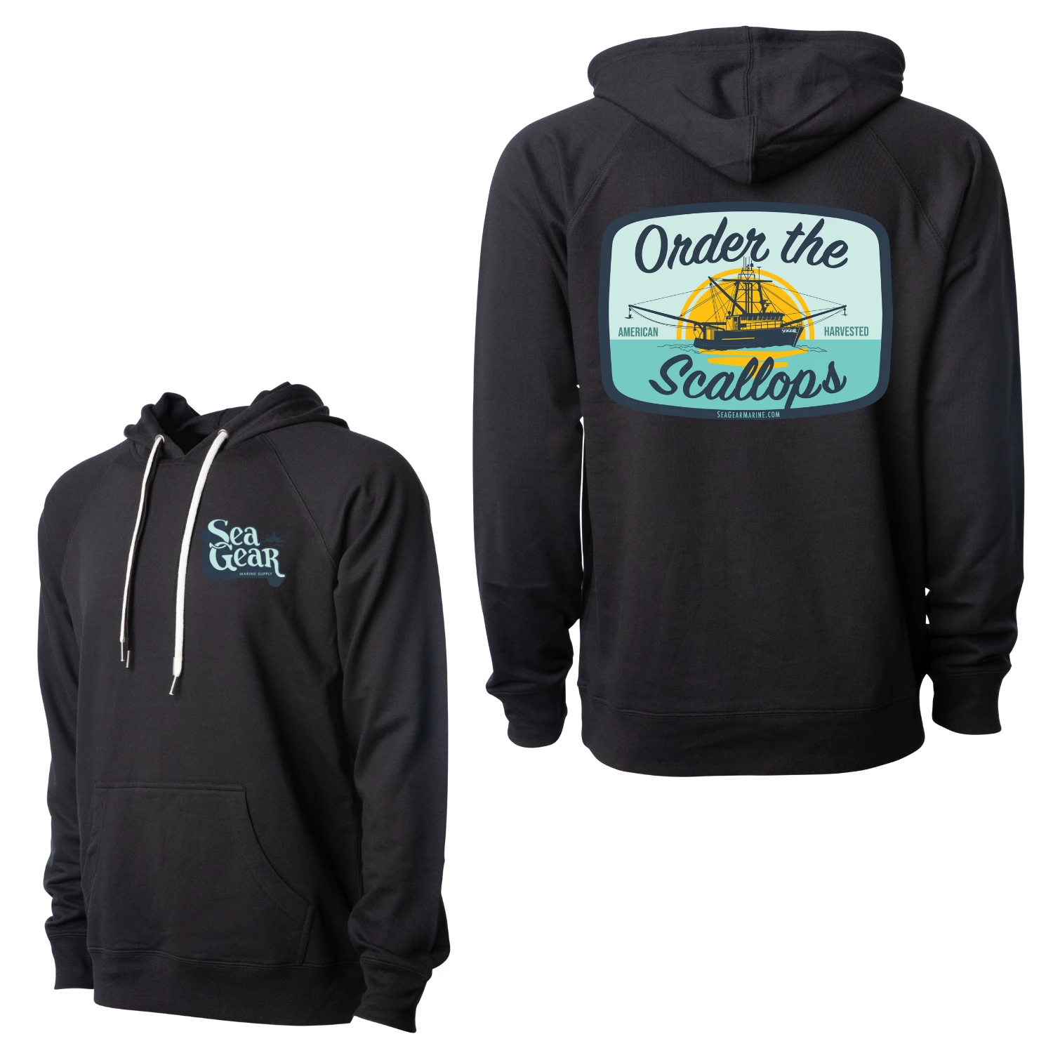 Sea Gear - Order The Scallops Hoodie(Sea gear order the scallops hoodie) Sea Gear - Order The Scallops Hoodie(Sea Gear Order The Scallops Hoodie) -Seagear Marine Shop black e5f374f6 fca9 4f1a add7 08b3039f63f3
