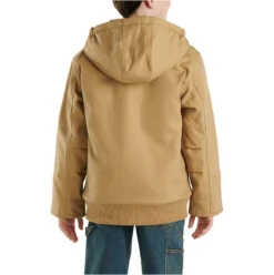 Carhartt - Boys Canvas Insulated Hooded Active Jacket(Carhartt Canvas Insulated Hooded Active Jacket)