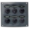 Marinco - Waterproof Panel With 6 Switches GREY(Marinco Waterproof Panel With 6 Switches Grey) -Seagear Marine Shop marinco 20 1