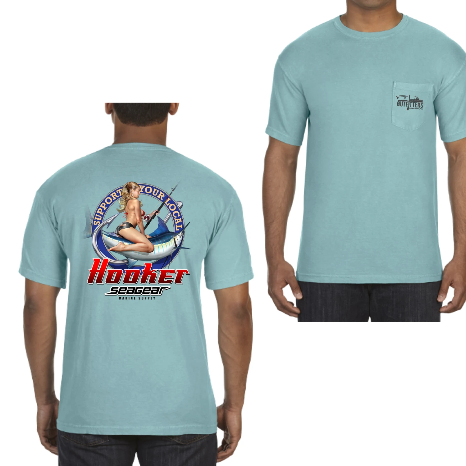 Sea Gear Outfitters - Local Hooker Heavy Weight Short Sleeve(Sea gear local hooker short sleeve) Sea Gear Outfitters - Local Hooker Heavy Weight Short Sleeve(Sea Gear Local Hooker Short Sleeve) -Seagear Marine Shop mint