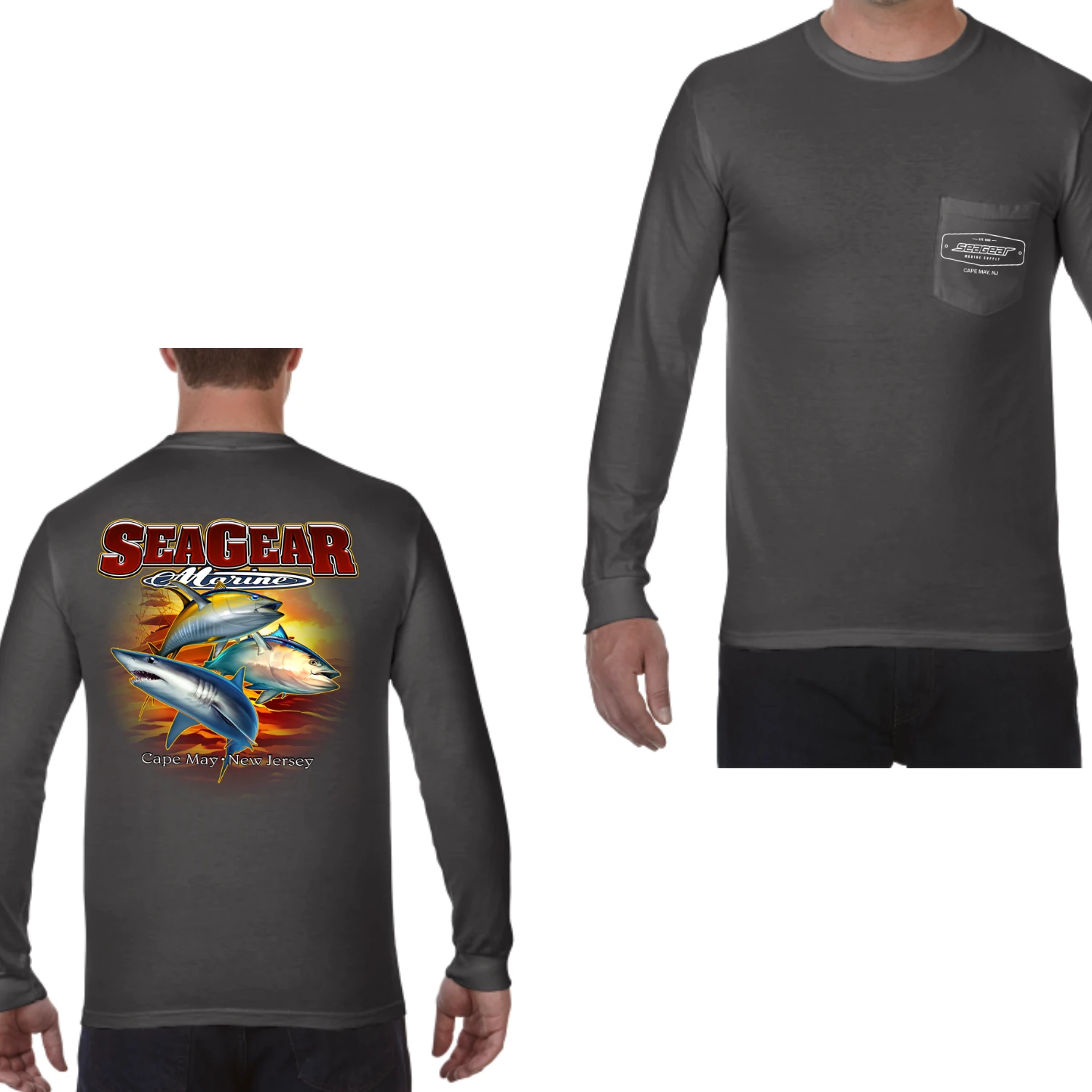 Sea Gear - 3 Fish Long Sleeve(Sea gear 3 fish long sleeve) Sea Gear - 3 Fish Long Sleeve(Sea Gear 3 Fish Long Sleeve) -Seagear Marine Shop pepper4410 ca1da29b 74b7 4d3e 9bb7 6b53bebb0282