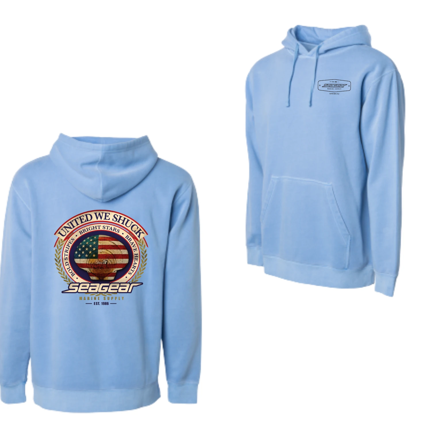 Sea Gear - United We Shuck Hoodie(Sea gear united we shuck hoodie) Sea Gear - United We Shuck Hoodie(Sea Gear United We Shuck Hoodie) -Seagear Marine Shop piglightbl
