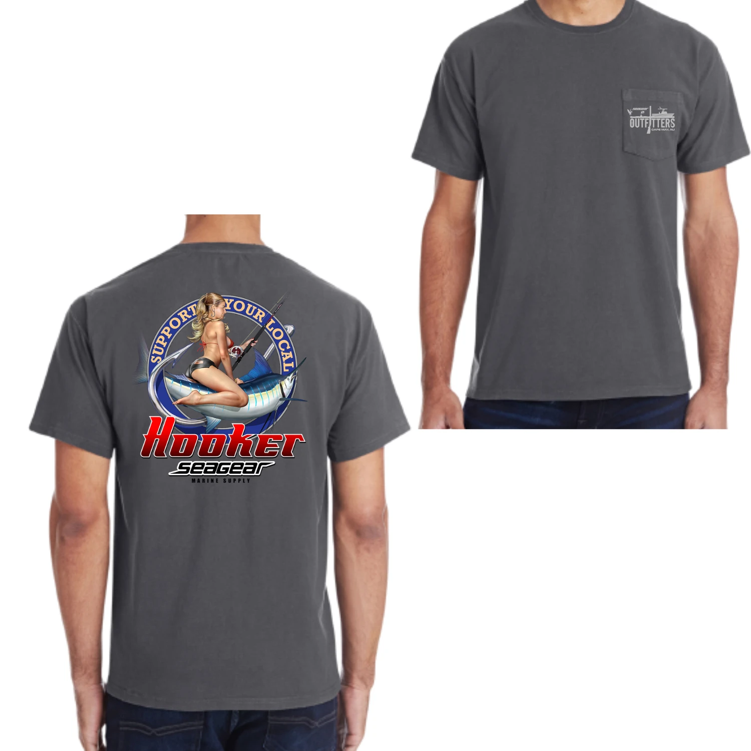 Sea Gear Outfitters - Local Hooker Heavy Weight Short Sleeve(Sea gear local hooker short sleeve) Sea Gear Outfitters - Local Hooker Heavy Weight Short Sleeve(Sea Gear Local Hooker Short Sleeve) -Seagear Marine Shop railroad