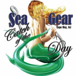 Sea Gear Catch Of The Day Decal(Homegoods Household Stickers Decals Cod)