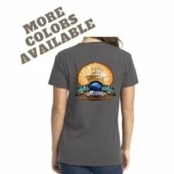 Sea Gear - Women's Flaming Scallop V-Neck Short Sleeve Tee(Sea Gear Womens Flaming Scallop V Neck Short Sleeve Tee)