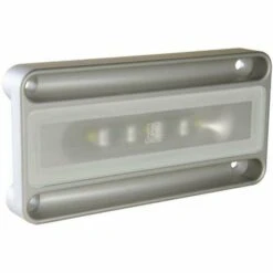 Lumitec - Nevis2 Engine Room Light, Brushed, White/Blue, Surface Mount(Lumitec Nevis 2 High Intensity Engine Room Utility Light White Blue)