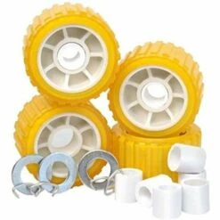 Tie Down Engineering- PVC Ribbed Wobble Roller Kit 4-Pk(Tie Down Engineering Pvc Ribbed Wobble Roller Kit 4 Pk)