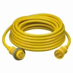HUBBELL - 30A 125V 25' Shore Power Cable Yellow 30 AMP Yellow(Hubbell 30a 125v 25 Shore Power Cable Yellow 30 Amp Yellow)
