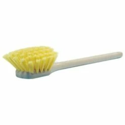 Weiler - 20" Utility Scrub Brush, Yellow Polypropylene Fill, Long Handle, Foam Block(Weiler 20 Utility Scrub Brush Yellow Polypropylene Fill Long Handle Foam Block)