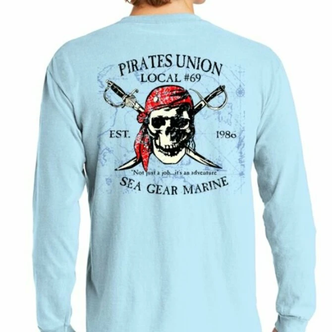 Sea Gear - Pirates Union Long Sleeve T-Shirt(Sea gear pirate union long sleeve) Sea Gear - Pirates Union Long Sleeve T-Shirt(Sea Gear Pirate Union Long Sleeve) -Seagear Marine Shop zoom 47ec94f3 ea86 44a9 b8e0 a24eabd4c388