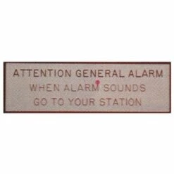 Bernard - General Alarm Plaque(Bernard General Alarm Plaque)