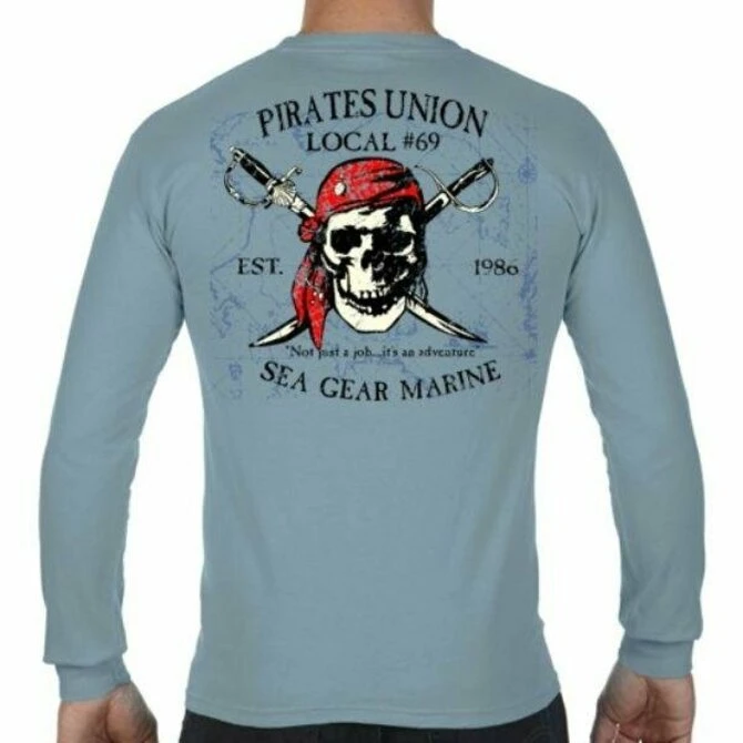 Sea Gear - Pirates Union Long Sleeve T-Shirt(Sea gear pirate union long sleeve) Sea Gear - Pirates Union Long Sleeve T-Shirt(Sea Gear Pirate Union Long Sleeve) -Seagear Marine Shop zoom 98c324bc 6353 466f 95aa e217f76f8efb