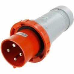 HUBBELL - PIN & SLEEVE PLUG 100AMP 125/250VAC 3P 4W IP67 WATERTIGHT 100 AMP(Hubbell Pin Sleeve Plug 100amp 125 250vac 3p 4w Ip67 Watertight 100 Amp)