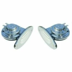 SCHMITT & ONGARO MARINE - Ongaro Mini Dual Drop-In Horn W/SS Grills High & Low Pitch(Schmitt Ongaro Marine Ongaro Mini Dual Drop In Horn W Ss Grills High Low Pitch)