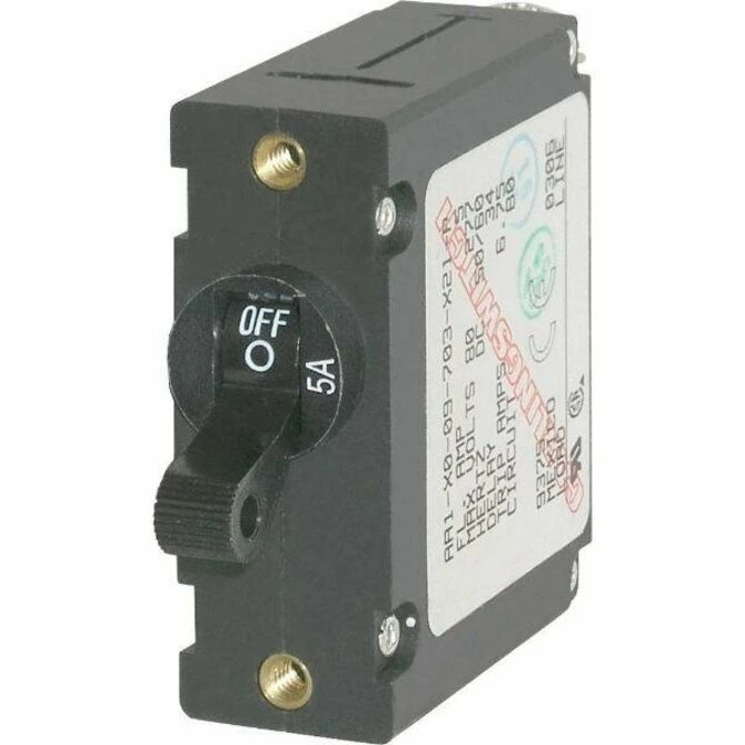 Blue Sea - A-Series Black Toggle Circuit Breaker - Single Pole(Blue sea a series black toggle circuit breaker single pole) Blue Sea - A-Series Black Toggle Circuit Breaker - Single Pole(Blue Sea A Series Black Toggle Circuit Breaker Single Pole) -Seagear Marine Shop zoom e4886b33 b7af 477e 88d2 2f80807ed737
