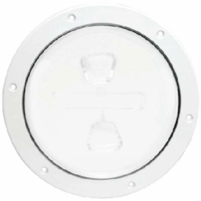 Beckson - 6" White Screw-In Deck Plate(Beckson 6 white screw in deck plate) Beckson - 6" White Screw-In Deck Plate(Beckson 6 White Screw In Deck Plate) -Seagear Marine Shop zoom f28dc47e 6261 4509 9964 2c667620ae89