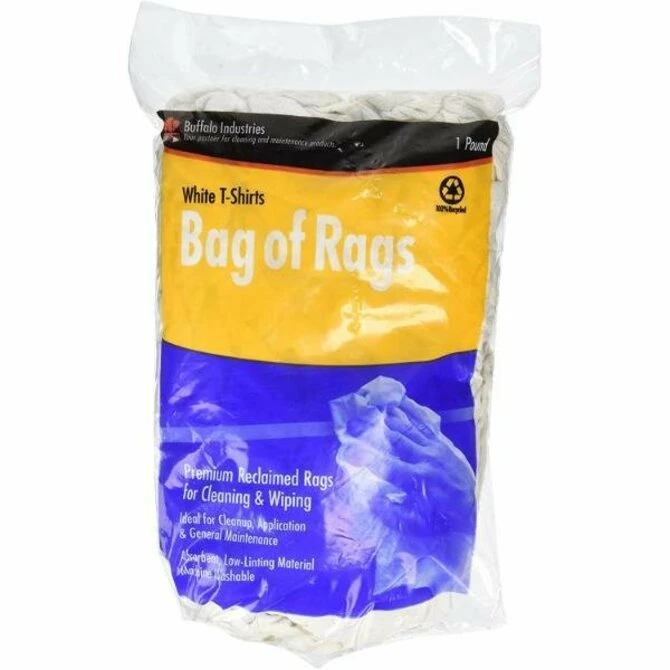 Buffalo - Industries White Recycled T-Shirt Cloth Rags 1-LB(Buffalo buffalo industries white recycled t shirt cloth rags 1 lb) Buffalo - Industries White Recycled T-Shirt Cloth Rags 1-LB(Buffalo Buffalo Industries White Recycled T Shirt Cloth Rags 1 Lb) -Seagear Marine Shop zoom fa44b7b7 b8e6 468d 8e9c 3c327450d4e6