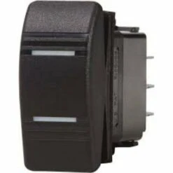 Blue Sea - Contura Switch SPDT Black - (ON)-OFF-(ON)(Blue Sea Contura Switch Spdt Black On Off On)
